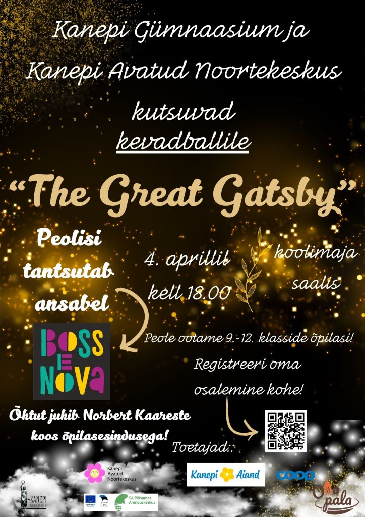 Kanepi Gümnaasiumi kevadballi plakat